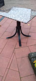 T.k.leuke tuintafel met marmerblad, Tuin en Terras, Ophalen, Gebruikt, Rechthoekig, Metaal