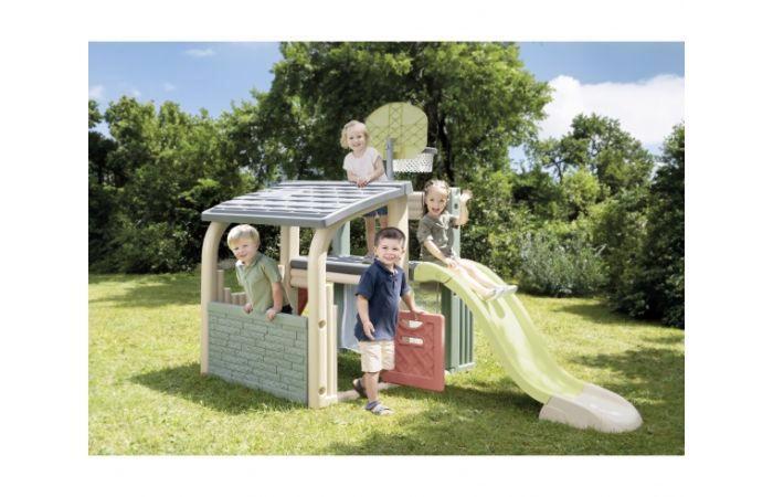 Smoby S. Life Fun Center speeltoren met speelhuis nu €294.95, Kinderen en Baby's, Speelgoed | Buiten | Los speelgoed, Nieuw, Ophalen of Verzenden