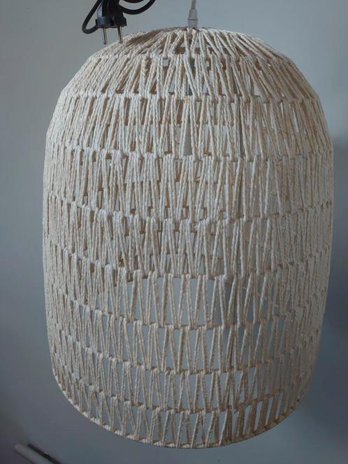IKEA ? lampenkap stolp vorm wit touw, Huis en Inrichting, Lampen | Lampenkappen, Zo goed als nieuw, 50 cm of meer, Overige vormen
