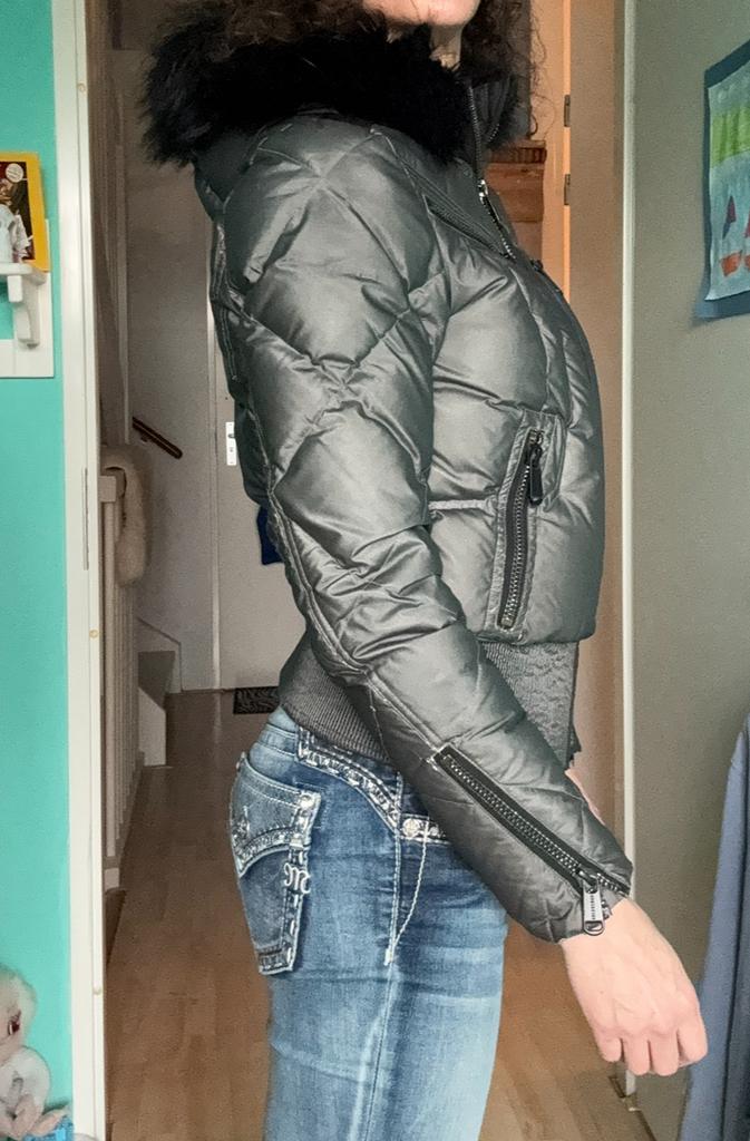 Goldbergh Ski Jack Antraciet, Ophalen of Verzenden, Gedragen, Maat 38/40 (M), Jack