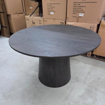 Ronde Eettafel Maan MDF 120cm donkerbruin van Woood beschikbaar voor biedingen