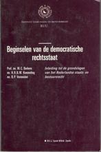 Burkens - Beginselen van de democratische rechtsstaat., Ophalen of Verzenden, Alpha, Gelezen, WO