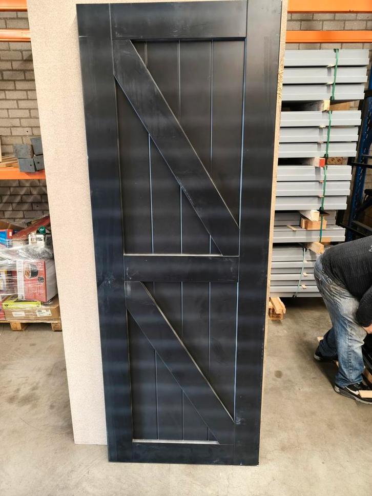 Nieuwe massieve houten binnendeur afm 78x211,5 cm stomp, Doe-het-zelf en Verbouw, Deuren en Horren, Nieuw, Binnendeur, 200 tot 215 cm