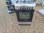 uitstekende rvs gasfornuis met oven in top staat, Witgoed en Apparatuur, Fornuizen, Ophalen, Gebruikt, Hete lucht, 4 kookzones