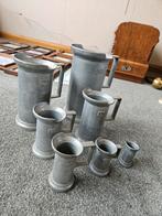 Vintage Tinnen Maatbeker Set, Antiek en Kunst, Ophalen of Verzenden