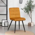 Eetkamerstoelen - Set van 3 Bastion-Geel, Huis en Inrichting, Stoelen, Ophalen, Overige kleuren, Nieuw, Metaal