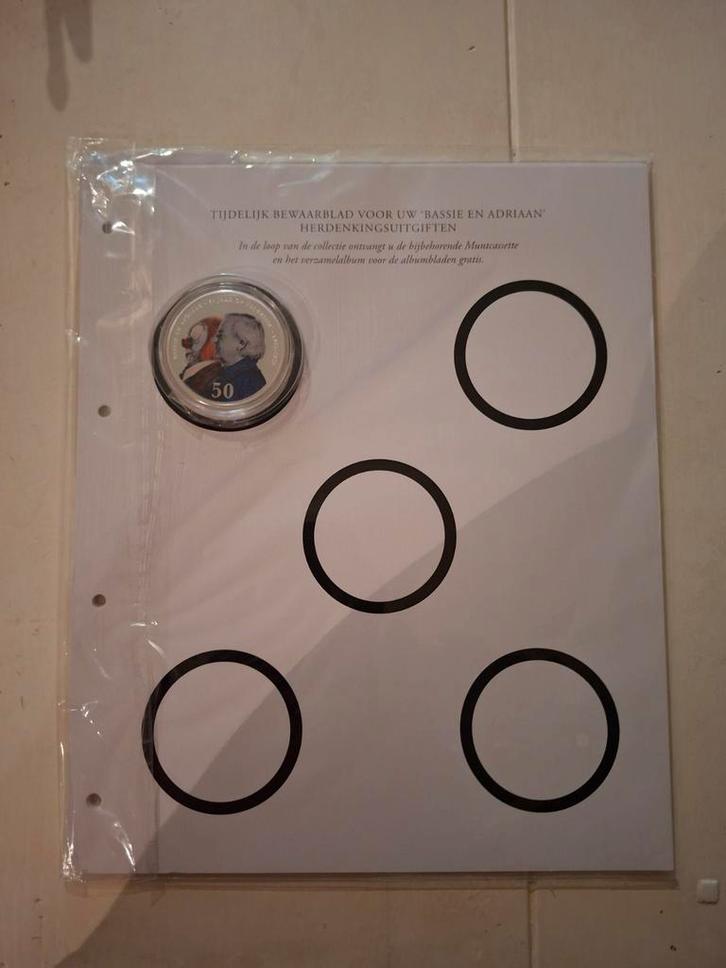 Bassie en Adriaan herdenkingsmunt ., Verzamelen, Overige Verzamelen, Nieuw, Ophalen of Verzenden