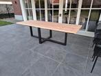 Prachtige Douglas tuintafels met gepoedercoate stalen poten, Ophalen, Nieuw, Rechthoekig, Hout