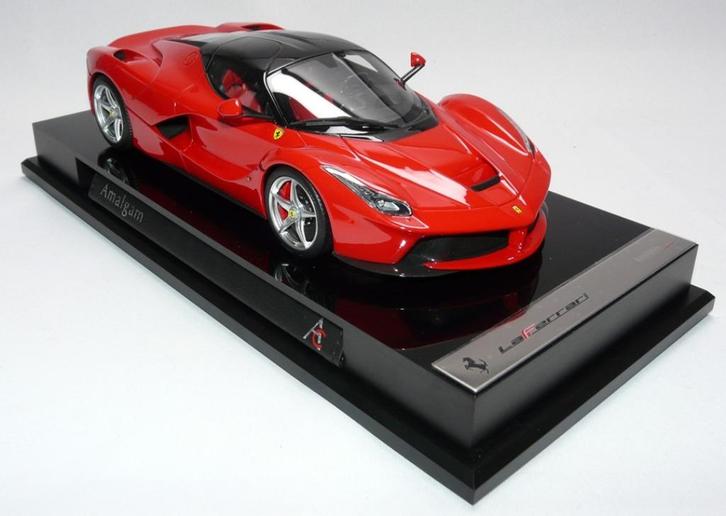 Ferrari LaFerrari Rood 1:18 van Amalgam, Hobby en Vrije tijd, Modelauto's | 1:18, Nieuw, Auto, Overige merken, Ophalen of Verzenden
