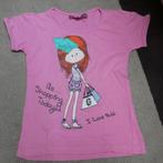 1 meisjes t shirt en 1 rokje, maat:122, Gebruikt, Meisje, Ophalen of Verzenden, Shirt of Longsleeve