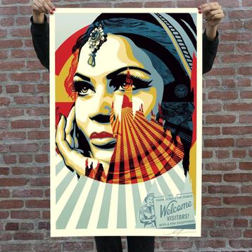 Shepard Fairey (OBEY) - Target Exceptions- gesigneerde litho beschikbaar voor biedingen