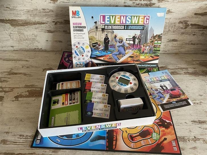 Levensweg elektronisch en levensecht [s971], Hobby en Vrije tijd, Gezelschapsspellen | Bordspellen, Zo goed als nieuw, Ophalen of Verzenden