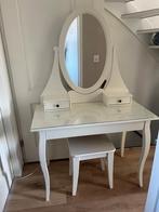 Hemnes kaptafel + kruk, Ophalen, Gebruikt, 50 tot 100 cm, Minder dan 100 cm