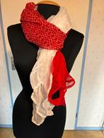 155 Nieuwe sjaal Fabrice van Expresso rood/wit, Expresso, Verzenden, Nieuw, Sjaal