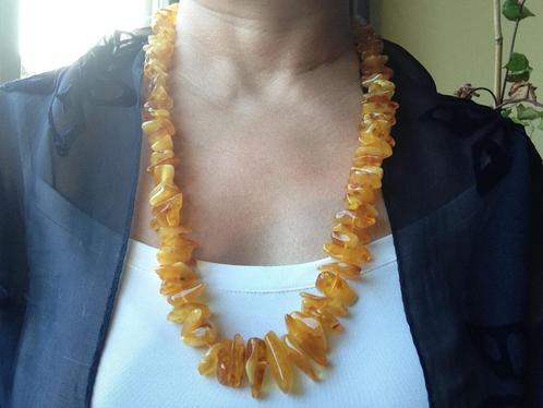 Mooi barnsteen ketting, Sieraden, Tassen en Uiterlijk, Antieke sieraden, Ketting, Overige materialen, Verzenden