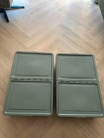 Groene opbergbakken Ikea 2x, Doe-het-zelf en Verbouw, Kratten en Dozen, Ophalen, Zo goed als nieuw
