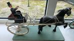 Friese paarden met wagen - handgemaakt, Antiek en Kunst, Ophalen of Verzenden