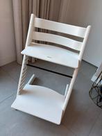 Tripp trapp kinderstoel - wit, Kinderen en Baby's, Kinderstoelen, Ophalen, Gebruikt, Meegroeistoel