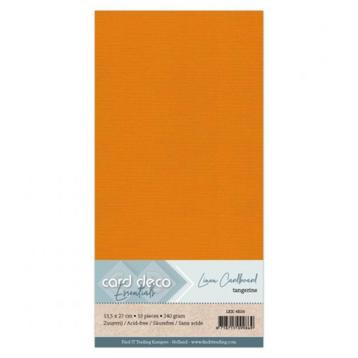 Card Deco linnenkarton vierkant 66 tangerine 10 vel 240 gram beschikbaar voor biedingen