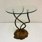 Postmodern Dutch design salontafel met flexibele stangen, Minder dan 55 cm, Gebruikt, Metaal of Aluminium, Rond