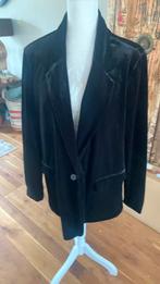 Blazer velvet zwart, Kleding | Dames, Ophalen of Verzenden, Zo goed als nieuw, Maat 46/48 (XL) of groter, Zwart