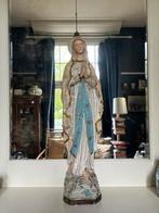 Mariabeeld lichtblauw, wit, goudkleur., Antiek en Kunst, Antiek | Religie, Ophalen