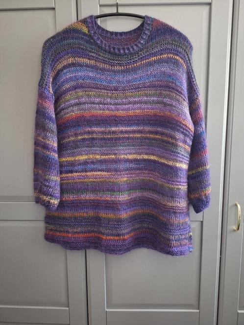 Nieuwe handgemaakte mohair/merino trui, oversized, Kleding | Dames, Truien en Vesten, Nieuw, Maat 46/48 (XL) of groter, Paars