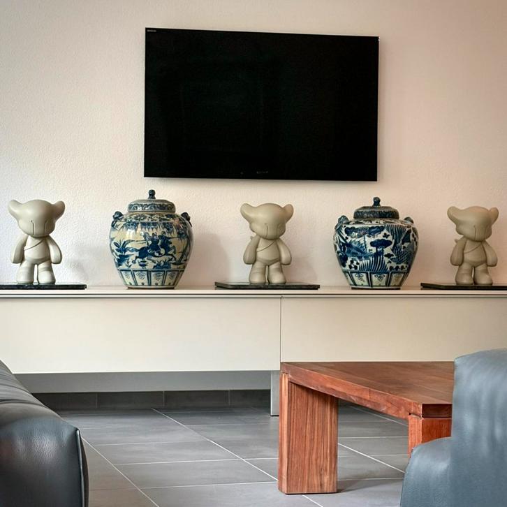 Twee Chinese Gemberpotten XXL., Huis en Inrichting, Woonaccessoires | Vazen, Zo goed als nieuw, Overige kleuren, Minder dan 50 cm