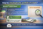 Hulp bij schoolopdrachten / portfolio  – binnen 1 week klaar, Diensten en Vakmensen, Bijles, Privé-les en Taalles, Examen- of Scriptiebegeleiding