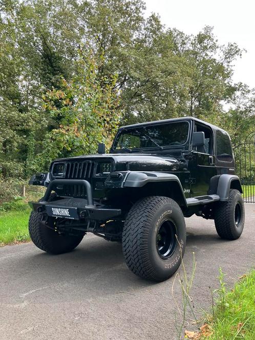 Jeep Wrangler Yj 4.0 Limited 1993 Zwart Hardtop & Softtop, Auto's, Jeep, Bedrijf, Wrangler, 4x4, Bluetooth, LED verlichting, Lichtmetalen velgen