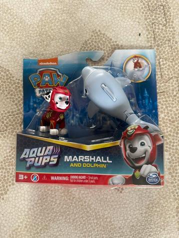 Paw patrol aqua pup Marshall met dolfijn beschikbaar voor biedingen