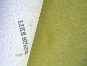 Verotex Like Suede lichtgroen; 1,9 meter suédine meubelstof beschikbaar voor biedingen