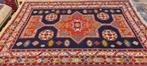Perzisch tapijt Kelim Soumak 285 x 200/Handgeweven wol kilim, Blauw, Www.simatapijten.nl, 150 tot 200 cm, Ophalen of Verzenden