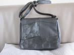 zwart leren schoudertasje, Ophalen of Verzenden, Gebruikt, Zwart, Schoudertasje