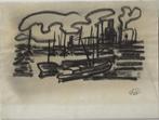 André van der Vossen krijttekening "Spaarne Haarlem", Ophalen