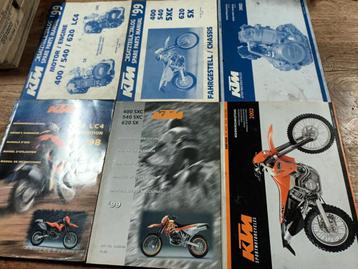 KTM 620LC  400/540/620SX Owners Manuals beschikbaar voor biedingen