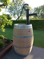 Regenton Eikenhouten Wijnvat 224 Liter Zwengelpomp, Tuin en Terras, Ophalen, 150 liter of meer, Nieuw, Met pomp