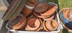 Terra cotta bloempotten en schalen kom uitzoeken, Tuin en Terras, Bloempotten, Ophalen, Gebruikt, Rond, Minder dan 25 cm