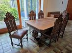 Antieke tafel met 6 stoelen, Ophalen, Gebruikt, Klassiek, 4 tot 6 stoelen