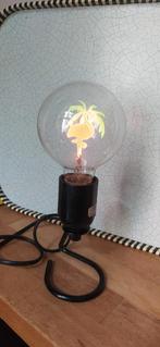 Flower lightbulbs Flamingo en bloem plus armatuur, 1980's, Ophalen of Verzenden