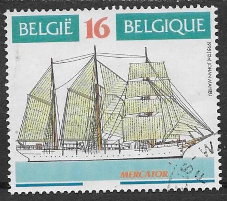 België 1995   Zeilschip   "Mercator"   2660, Postzegels en Munten, Postzegels | Europa | België, Gestempeld, Verzenden