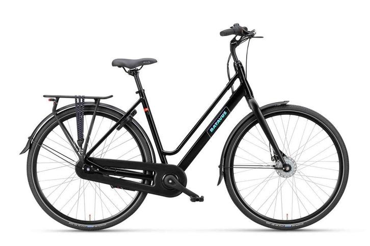 BATAVUS Fonk Plus Dames Zwart Glans 57cm 2024, Fietsen en Brommers, Fietsen | Dames | Damesfietsen, Nieuw, Batavus, 56 cm of meer