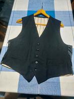 Vintage zwart gilet maat L, Ophalen of Verzenden, Gedragen, Zwart