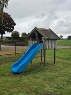 Huisje met glijbaan speelhuisje of schuilplaats voor dieren, Kinderen en Baby's, Speelgoed | Buiten | Speeltoestellen, Ophalen