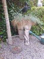 Oude zinken aardappelmand vintage,brocant, Ophalen