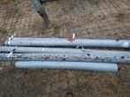 Gebruikte mastgoot 100mm (4x 2m + 1m) met beugels, Doe-het-zelf en Verbouw, Buizen en Afvoer, Ophalen, Gebruikt, Pvc, 6 meter of meer