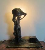 Antieke art nouveau lamp, brons, bureaulamp Peter Tereszczuk, Antiek en Kunst, Kunst | Beelden en Houtsnijwerken, Verzenden