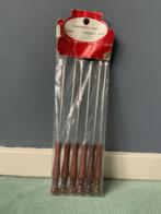 Set 6 Fonduevorkjes houten handvat NIEUW - vintage jaren 80, Ophalen of Verzenden, Nieuw, Brander, Fondue-accessoires