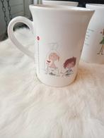 4 vintage bekers Puk van de petteflet en Floddertje, Ophalen of Verzenden, Gebruikt, Overige stijlen, Kop(pen) en/of Schotel(s)