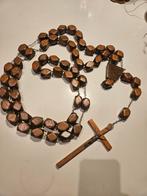 Oude grote houten rozenkrans, Ophalen of Verzenden